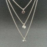 Estate Talbots SS CZ Layered Necklace