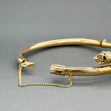 Estate 14K Y Gold 0.33ctw Sapphire & 0.13ctw Diamond Bracelet