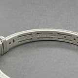 Estate Judith Ripka SS Red CZ Bangle Bracelet