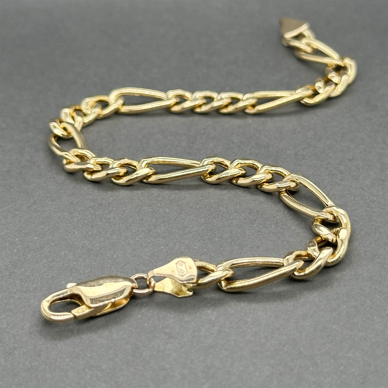 Estate 14K Y Gold Hollow Figaro Bracelet