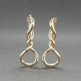 Estate 14K Y Gold Fancy Twist Earrings