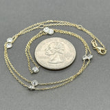 Estate 14K Y Gold 1.19ctw H-I/SI2-I1 Diamond By The Yard Necklace