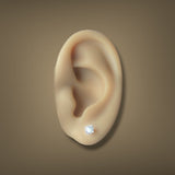 Estate 14K W Gold 0.47ctw Diamond Stud Earrings