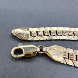 Estate 18K Y Gold Fancy Link Bracelet