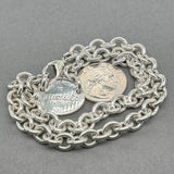 Estate Tiffany & Co. SS Oval Tag Necklace