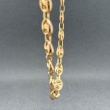 Estate 14K Y Gold 7.1mm 20.5” Mariner Chain