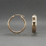Estate 14K Y Gold 25.43mm Hoop Earrings