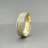 Estate Platinum 18K Braided Ring