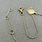 Estate 14K Y Gold 0.03ctw Diamond Circle Bracelet