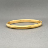 Estate 18K Y Gold 0.22ctw G-H/SI1-2 Diamond Bangle Bracelet