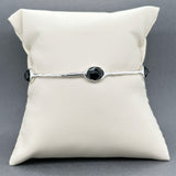 Estate Ippolita SS 6.80ctw Onyx Rock Candy Bangle Bracelet