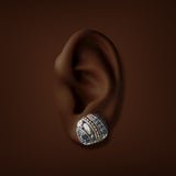 Estate John Hardy SS 18  0.76ctw Mulit-Gemstone Kali Lavafire Earrings