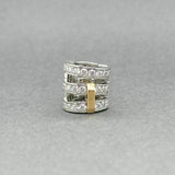 Estate Tiffany & Co. Platinum 18 0.48ctw G-H/VS1-2 Diamond Ear Cuff Earring