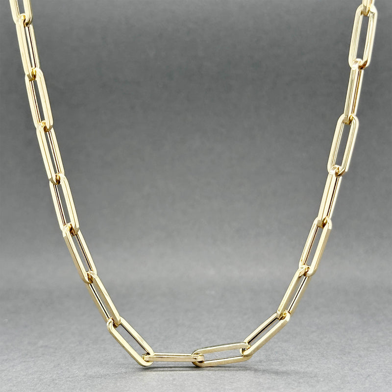 Estate 14K Y Gold Hollow 3.79mm 18” Paperclip Link Chain
