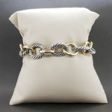 Estate David Yurman SS 18 Oval Link Bracelet