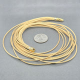 Estate 18K Y Gold 10 Strand Wheat Necklace