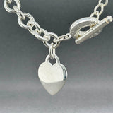 Estate Tiffany & Co. SS Heart Tag Toggle Necklace