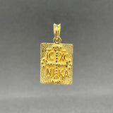 Estate 14K Y Gold Greek Konstantinato Child Pendant