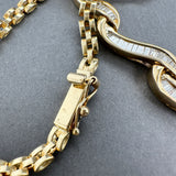 Estate 18K Y Gold 2.10ctw G-H/SI1-2 Diamond Chevron Necklace