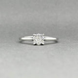 Bague en grappe de diamants Estate en or 18 carats W 0,24 ct H/SI2