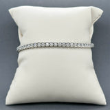 Estate 14K W Gold 3.35ctw J-K/I1-2 Diamond Tennis Bracelet