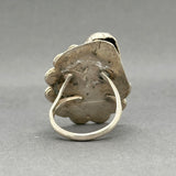 Estate SS Turquoise Floral Ring