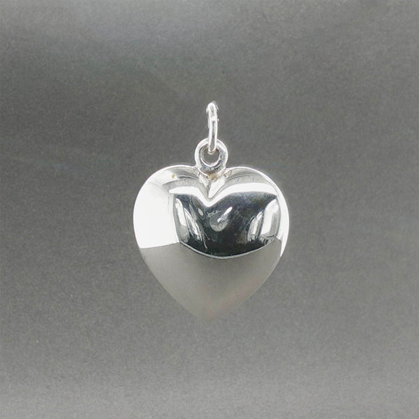Estate Tiffany & Co. SS Puff Heart Pendant
