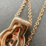 Estate Levian 14K R Gold 0.60ctw Brown-H/SI1-I1 Diamond Pendant