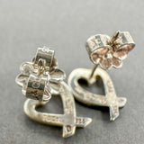 Estate Tiffany & Co. SS Picasso Mini Loving Heart Stud Earrings