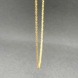 Estate 18K Y Gold 1.3mm 15.75” Popcorn Chain