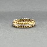 Estate Tiffany & Co. 18K Y Gold 0.80ctw Damond Eternity Ring