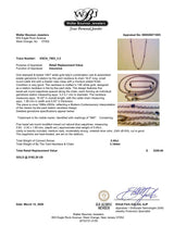 Estate 14K W Gold 0.45ctw Sapphire By The Yard Necklace