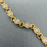 Estate 18K Y Gold 1.75ctw F/VS1-2 Diamond Link Bracelet