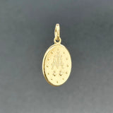 Estate 14K Y Gold Miraculous Medal Pendant