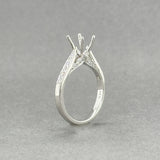 Estate 14K W Gold 0.27ctw H/SI1 Diamond Eng. Ring Mounting