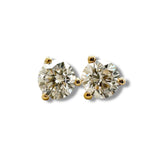 14K Y Gold 0.50ctw F/VS1 Lab-Created Diamond Martini Set Earrings