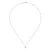 14K W Gold 0.11ctw G/SI2 Petite Diamond Flower Pendant