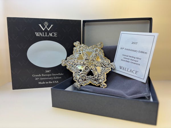 Wallace 20th edition Annual 2017 Snowflake Grande Baroque Snowflake