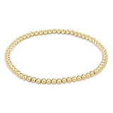 14K Yellow Gold Filled Classic 3mm Bead Bracelet