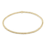 14K Yellow Gold Filled Classic 2mm Bead Bracelet