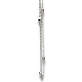 14K W Gold 1.00ctw  F-G/VS2 Lab Created Diamond By The Yard Necklace