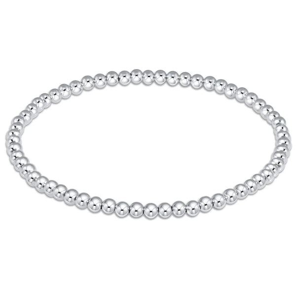 SS Classic 3mm Bead Bracelet
