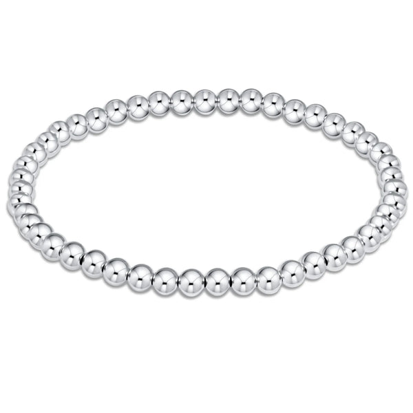 SS Classic 4mm Bead Bracelet
