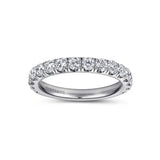 14K W Gold 1.00ctw G/SI1 French Pave Diamond Band