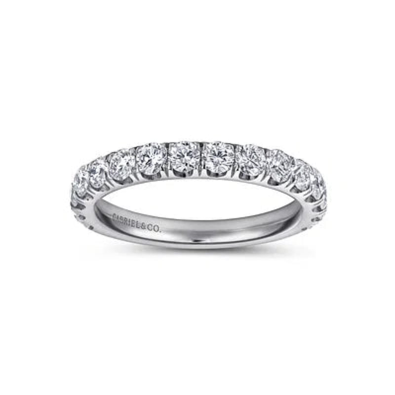 14K W Gold 1.00ctw G/SI1 French Pave Diamond Band