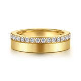 14K Y Gold 0.35ctw G/SI2 5mm Diamond Anniversary Cigar Band