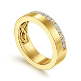 14K Y Gold 0.35ctw G/SI2 5mm Diamond Anniversary Cigar Band