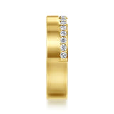 14K Y Gold 0.35ctw G/SI2 5mm Diamond Anniversary Cigar Band