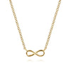 14K Y Gold Petite Infinity Necklace