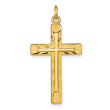 YGP Sterling Solid Dia Cut Fancy Cross